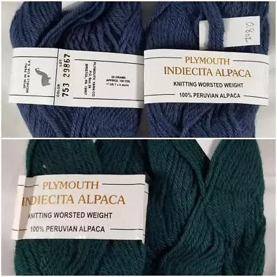 Plymouth Yarn Indiecita Alpaca Knitting Worsted Weight 100% Peruvian Alpaca • $4.90