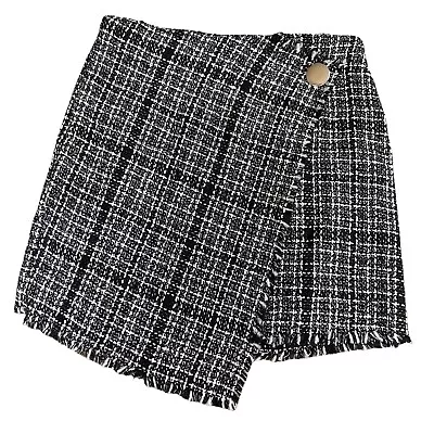 Zaful Women’s Medium Black And White Casual Mini Skirt Tweed NWT • $19.99