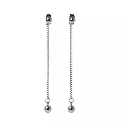 Elegant Stainless Steel Long Chain Dangle Drop Earrings KPOP Boy Jewelry • $7.48