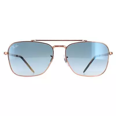 Ray-Ban Sunglasses RB3636 New Caravan 92023F Rose Gold Blue Gradient 58mm • $236.50