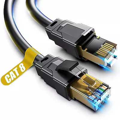 Cat 8 Ethernet Cable Heavy Duty High Speed Internet Network Cable LAN Cable  • $5.50