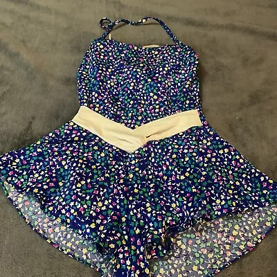 Vintage Le Cove Ladies Swimsuit Skirted Size 11 Floral GB USA • $17