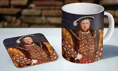 £7.85 • Buy King Henry VIII 8th Of England Tea / Coffee Mug Coaster Gift Set