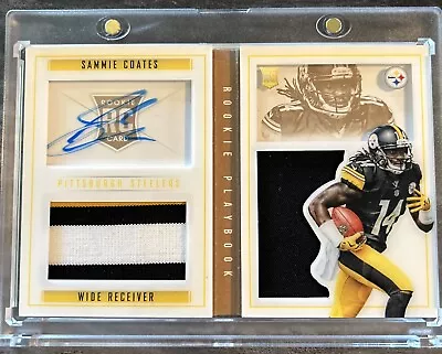 2015 Playbook Sammie Coates RPA Booklet Rookie Patch On Card Auto #’d 99/99 RC • $19.99