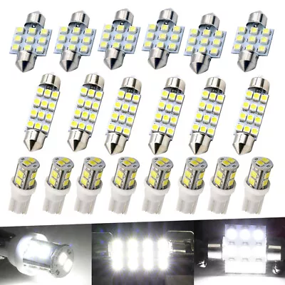 $21.55 • Buy 20x Combo White LED Interior Car Inside Light Dome Map Door License Plate Light.