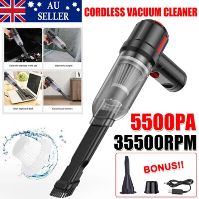 $25.45 • Buy 3 In 1 Cordless Vacuum Cleaner Handheld Car Mini Portable Auto Duster Cleaning