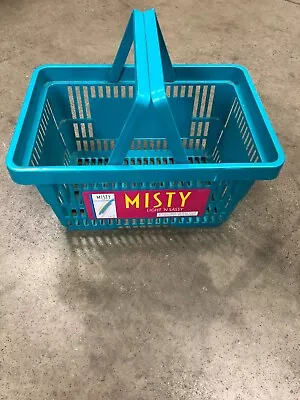 Retro  Misty Cigarettes Slim & Sassy Turquoise Pink Shopping Basket 1995 • $45