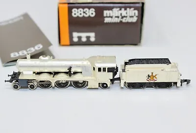 $225 • Buy Z Scale Marklin 8836 Silver Plated 4-6-2 Steam Locomotive & Tender LNIB (c)