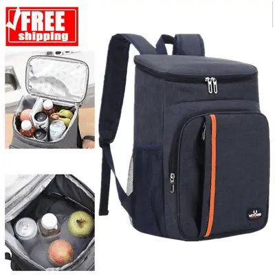 Lunch Backpack Thermal Picnic Bag Large Capacity Camping Picnic Food Storage Bag • £15.89