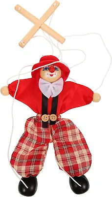 NUOBESTY Pirate String Puppet Wood Marionette Toys Fun Pull Strings Puppet Doll • £7.33