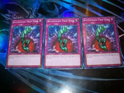 3x Bottomless Trap Hole 1st Edition Common SDBT-EN029 Yu-Gi-Oh! • $1.45