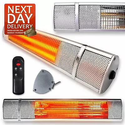 £59.99 • Buy Wall Mounted Electric Patio Heater 2000W Weatherproof Garden Outdoor