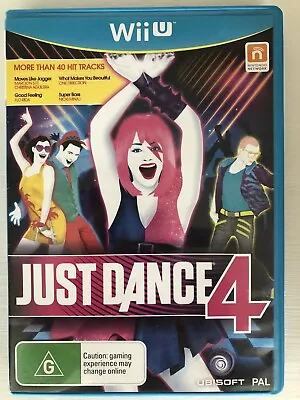 Just Dance 4 - Nintendo Wii U Game - AUS PAL - COMPLETE • $7