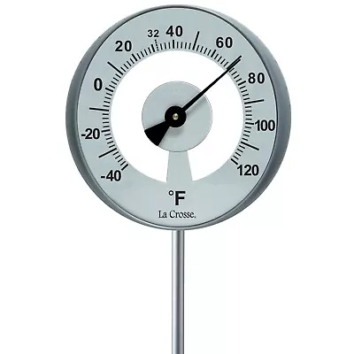 101-147 La Crosse 9.5  Lollipop Garden Thermometer - Gray • $19.95