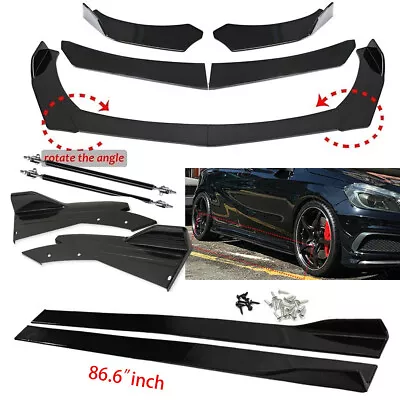 For Benz W204 W205 Front Bumper Spoiler Body Kit /Side Skirt /Rear Lip/Strut Rod • $69.99