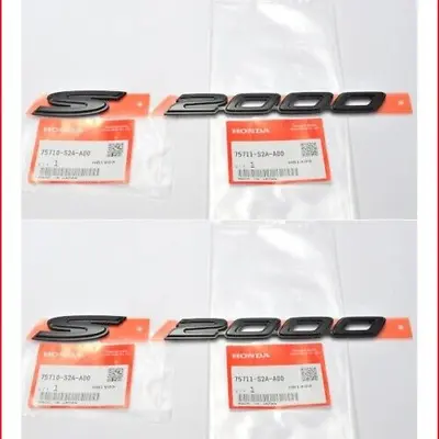 Genuine HONDA 00-09 S2000 AP1 AP2 Fender Side Black Emblem Badge 75711-S2A-A00 F • $85.39