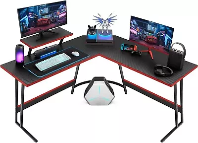 L Shaped Gaming Desk Computer Corner Desk PC Gaming Desk Table With Large Monito • $54