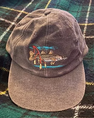 Vintage RARE  Embroidered 1990's  SNOOK  IN THE  MANGROVES Two Tone Cap • $12