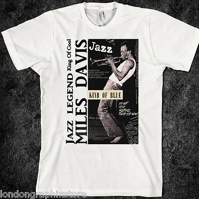 Jazz Miles Davis T-Shirt Black History Music John Coltrane Music SZ S-2XL • $19.99