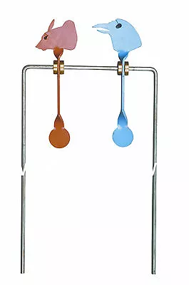 £11.99 • Buy DOUBLE SPINNING ANIMAL TARGET Spinner AIRGUN .22 GALLERY Gun Pistol Rifle Air