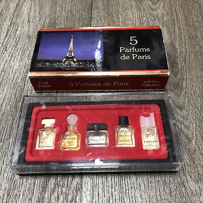 £19.95 • Buy 5 Perfumes De Paris-Ivoire Cabochard, Cialenga, Cardin, Ma Griffe 13ml