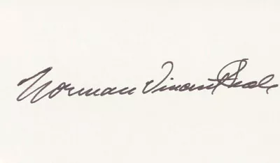Norman Vincent Peale - Signature(s) • $120