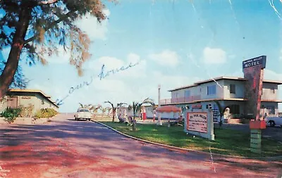 Melbourne Florida Paul Miller Motel Advertising Old Car Vintage Postcard • $6.39