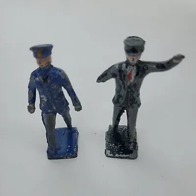 Vintage Lead Metal Toy Figure Lot Barclay Lincoln Logs Policeman • $10.25