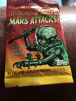 Munchkin Apocalypse Mars Attacks 15 Card Booster Card Game Steve Jackson Games • $6.99