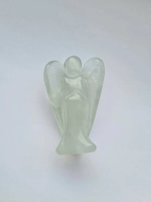 £10 • Buy GREEN FLUORITE GEMSTONE ANGEL 50mm Crystal Reiki Healing Meditation Guardian