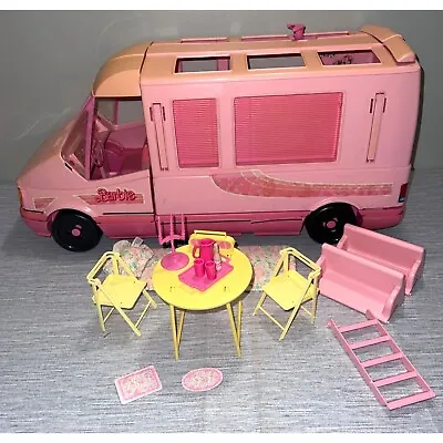 Vintage Barbie Magical Motorhome Camper RV Pink 1988 1990 Mattel • $49.99