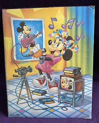 Disney Minnie Mouse Vintage Ready To Hang Or Frame Poster World Pictures 1980's • £20