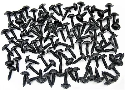 Black Trim Screws- #8 X 5/8  Long Flat Top- 1/2  Head Dia- 100 Screws- G#200H • $29.99