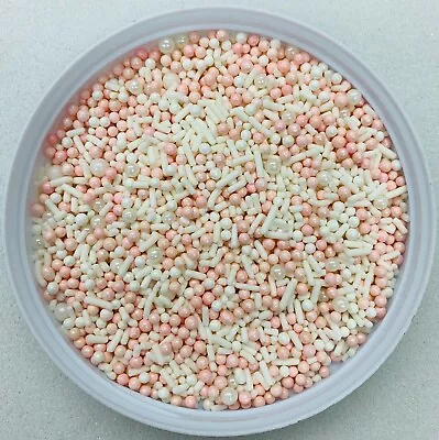 Pink Party Pearl Mix Confetti Quins Edible Party Sprinkles- You Pick The Amount • $10.42