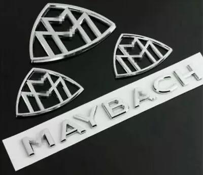4pcs For Maybach Fender Side Rear Trunk Emblems Badge AMG For Mercedes S Class • $56.40