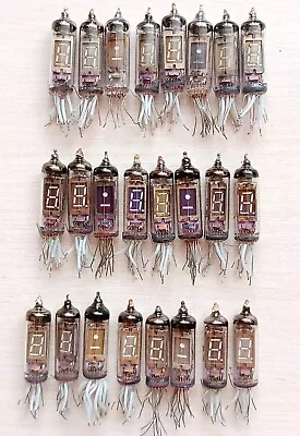 8 Pcs Set IV-8 IV-1 Nixie Clock Tubes Kit VFD Fluorescent Indicators DIY Lamp  • $14