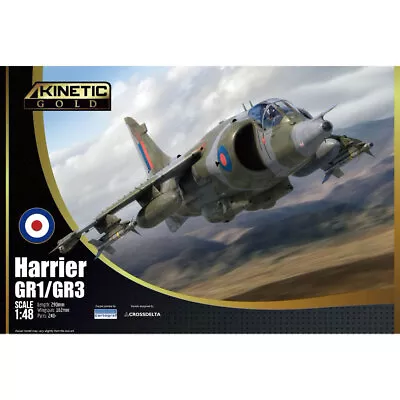 Kinetic 48060 BAe Harrier GR.1/3 1:48 Plastic Model Aircraft Kit • £49.95