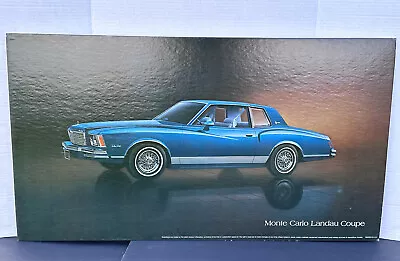 Orig 1978 Monte Carlo Landeau Chevy Dealership Showroom  Display Large Sign • $44