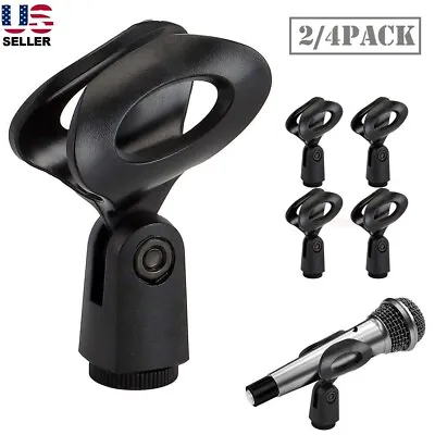 4Pcs Adjustable Universal Microphone Mount Clip Clamp Holder For All Mic Stand • $7.36