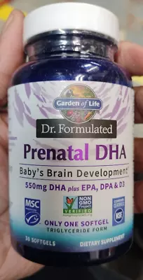 *Dr. Formulated Vegan Prenatal DHA 400 Mg 30 Softgels Exp 11/25 #4690 • $11.99