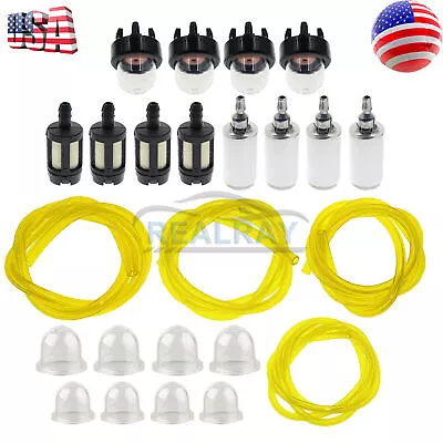 Fuel Filter Primer Bulb Line Hose Kit 4 Sizes For Poulan Weed Eater Gas Trimmer • $9.82