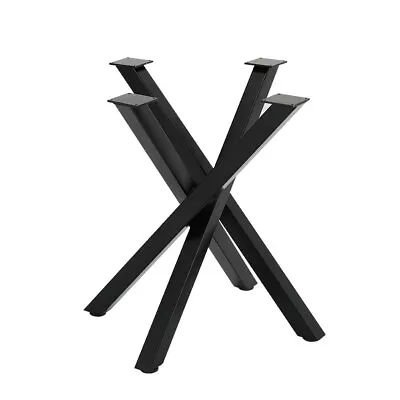 £55.95 • Buy Industrial Steel Dining Table Legs Cross Support Feets Round/Rectangle Desk Base