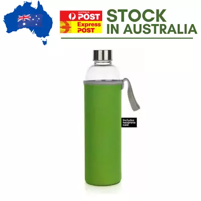 6 Pack Of 1 Litre Glass Bottles With Stainless Steel Lid PLUS FREE BOOK • $100