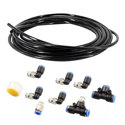 $17.98 • Buy PUSH LOCK Black Vacuum Fitting Kit Turbo Wastegate & Solenoid For Turbo Vehicles
