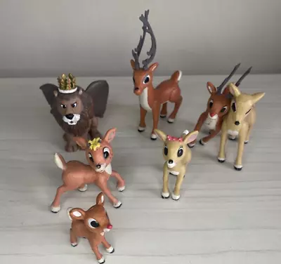 Rudolph The Rednose Reindeer Island Of Misfit Toys PVC Figures 7 Pieces Lot • $24.99