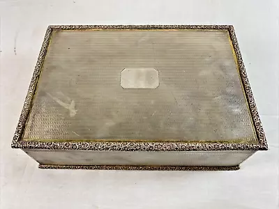 MAPPIN & WEBB Antique STERLING SILVER CIGAR HUMIDOR BOX • $1439.39