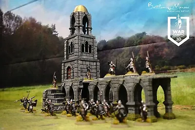 For Lord Of The Rings Warhammer Tabletop Scenery Terrain Castle Tower 3D Printed • £24.99