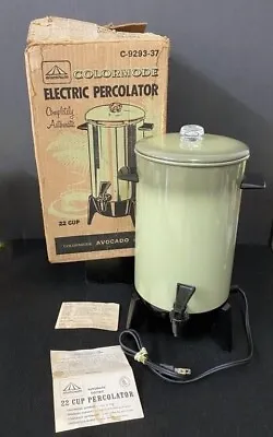 Vintage MIRRO-MATIC Electric Percolator Coffee Pot Tea Hot Water Up To 22 Cups • $22