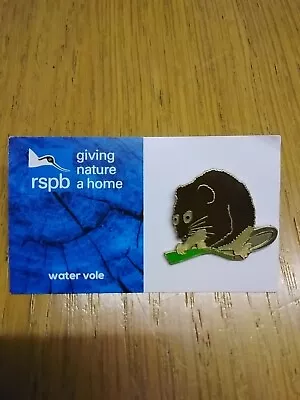 Rspb Pin Badge Water Vole • £3.50