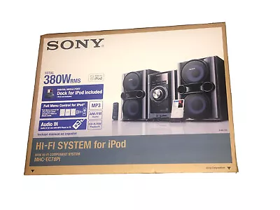 $429.99 • Buy Sony MHC-EC78Pi Mini Hi-Fi Component System AM/FM, CD With Speakers IPod